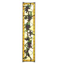 Luma-Spec Lighting 79792 - 8"W X 36"H Jeweled Grape Stained Glass Window