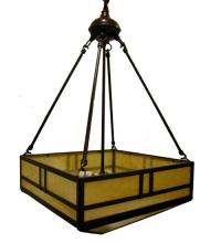 Luma-Spec Lighting 79922 - 16"Sq Double Bar Mission Inverted Pendant
