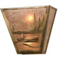 Luma-Spec Lighting 81075 - 13" Wide Canoe At Lake Wall Sconce