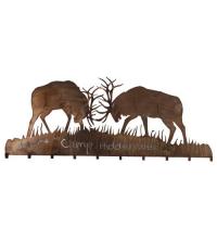 Luma-Spec Lighting 81543 - 60"W Battling Bucks 10 Hooks Coat Rack