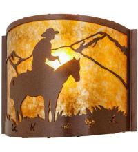 Luma-Spec Lighting 81570 - 12" Wide Cowboy Wall Sconce