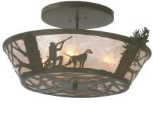 Luma-Spec Lighting 81915 - 25"W Quail Hunter W/Dog Flushmount