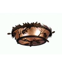 Luma-Spec Lighting 82070 - 20" Wide Oak Leaf & Acorn Flushmount