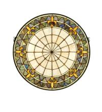 Luma-Spec Lighting 82455 - 30"W X 30"H Fleur-de-lis Stained Glass Window