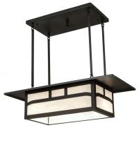 Luma-Spec Lighting 82507 - 34" Long Hyde Park Double Bar Mission Oblong Pendant