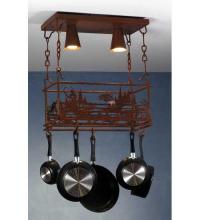 Luma-Spec Lighting 82884 - 24"L Fly Fishing Creek Pot Rack