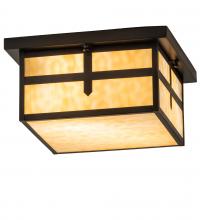 Luma-Spec Lighting 87525 - 14" Square Hyde Park Cross Mission Flushmount