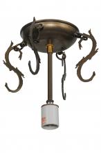 Luma-Spec Lighting 98062 - 8" Wide Greenbriar Oak Flushmount Hardware
