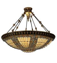 Luma-Spec Lighting 98754 - 45"W Fleur-de-lis Semi-Flushmount