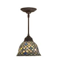 Luma-Spec Lighting 98823 - 8"W Tiffany Fishscale Mini Pendant