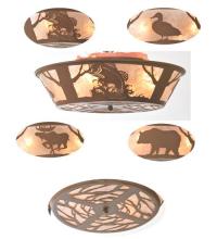 Luma-Spec Lighting 99037 - 22"W Wildlife on the Loose Flushmount
