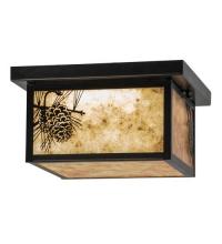 Luma-Spec Lighting 99669 - 12"Sq Hyde Park Winter Pine LED Flushmount