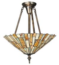 Luma-Spec Lighting 99681 - 17" Wide Delta Jadestone Semi-Flushmount