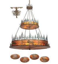 Luma-Spec Lighting 99767 - 72"W Wildlife at Pine Lake 2 Tier Inverted Pendant