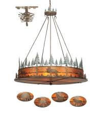 Luma-Spec Lighting 99768 - 72"W Wildlife at Pine Lake Inverted Pendant
