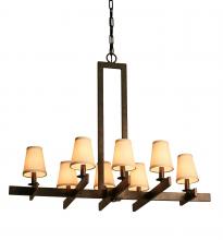 Luma-Spec Lighting 118284 - 36" Long Dante 8 Light Oblong Chandelier