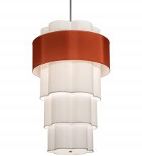 Luma-Spec Lighting 124490 - 36" Wide Cilindro 4 Tier Textrene Pendant