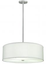 Luma-Spec Lighting 136160 - 24"W Cilindro White Trilam Textrene Pendant