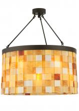 Luma-Spec Lighting 138866 - 27" Wide Cilindro Calico Semi-Flushmount