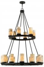 Luma-Spec Lighting 140432 - 42" Wide Loxley Jadestone 18 LT Two Tier Chandelier