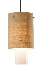 Luma-Spec Lighting 143132 - 6.5"W Cilindro Burlap 2 Tier Mini Pendant