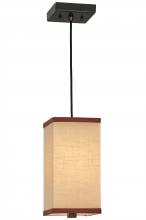 Luma-Spec Lighting 143260 - 6" Square Charisma Textrene Mini Pendant