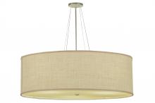 Luma-Spec Lighting 144952 - 36"W Cilindro White Burlap Textrene Semi-Flushmount
