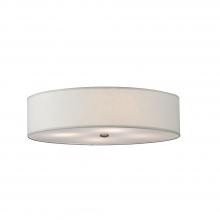 Luma-Spec Lighting 145895 - 24" Wide Cilindro Off White Textrene Flushmount