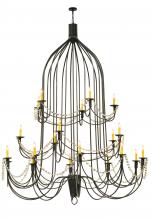 Luma-Spec Lighting 149323 - 72" Wide Bell 20 Light Three Tier Chandelier