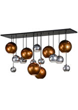 Luma-Spec Lighting 151941 - 72"L Bola Metalica 15 LT Cascading Pendant