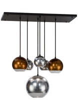 Luma-Spec Lighting 151942 - 36"L Bola Metalica 6 LT Pendant