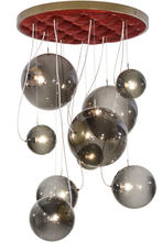 Luma-Spec Lighting 154828 - 40"W Bola Plush 9 LT Cascading Pendant