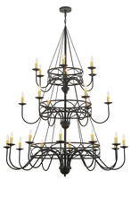 Luma-Spec Lighting 155775 - 60" Wide Polonella 24 Light Three Tier Chandelier