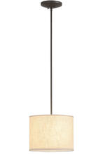 Luma-Spec Lighting 156829 - 14"W Cilindro Beige Textrene Pendant