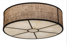 Luma-Spec Lighting 160194 - 36"W Cilindro Burlap Textrene Flushmount