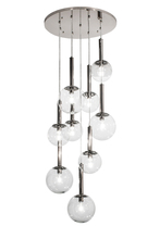 Luma-Spec Lighting 163161 - 28"W Bola Piston 9 LT Cascading Pendant