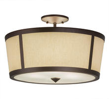 Luma-Spec Lighting 178360 - 18"W Cilindro Tapered Semi-Flushmount