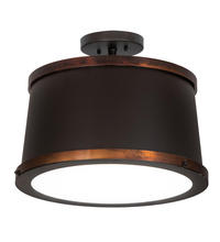 Luma-Spec Lighting 190873 - 18" Wide Cilindro Reel Semi-Flushmount