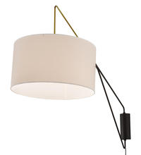 Luma-Spec Lighting 192142 - 22" Wide Cilindro Textrene Swing Arm Wall Sconce