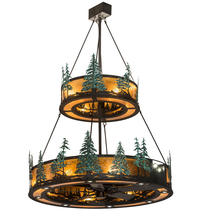 Luma-Spec Lighting 192444 - 55" Wide Tall Pines Two Tier Chandel-Air