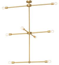 Luma-Spec Lighting 197914 - 44" Long Pronograde Jack 8 Light Oblong Chandelier