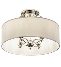 Luma-Spec Lighting 200594 - 24" Wide Cilindro Eggshell Semi-Flushmount