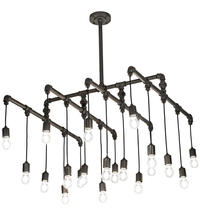 Luma-Spec Lighting 201071 - 36" Square PipeDream Alva 20 Light Cascading Pendant