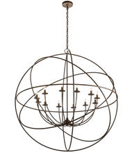 Luma-Spec Lighting 204082 - 54" Wide Atom Enerjisi 12 Light Chandelier