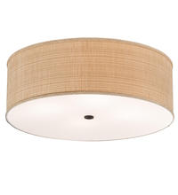 Luma-Spec Lighting 205419 - 24" Wide Cilindro Textrene Flushmount