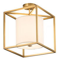 Luma-Spec Lighting 210147 - 14" Square Kitzi Cilindro Semi-Flushmount