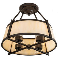 Luma-Spec Lighting 214548 - 24" Wide Cilindro Lucy Semi-Flushmount