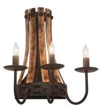 2nd Avenue Designs Blue 215959 - 14" Wide Barrel Stave Wall Sconce