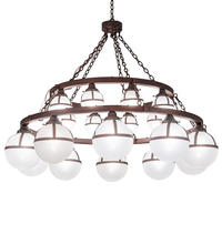 Luma-Spec Lighting 230704 - 60" Wide Bola Tavern 20 Light Two Tier Chandelier
