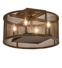 Luma-Spec Lighting 233547 - 15" Wide Cilindro Rame Flushmount